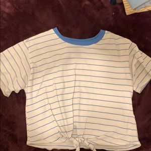 Striped crop top